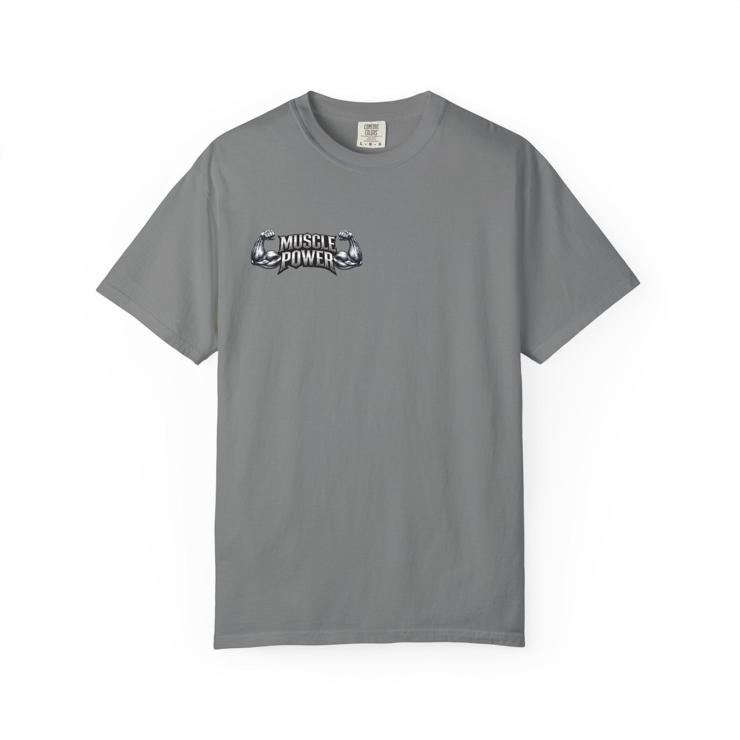 Muscle Power Graphic T-Shirt — Gym Fitness Tee with 'Muscle Power' Design