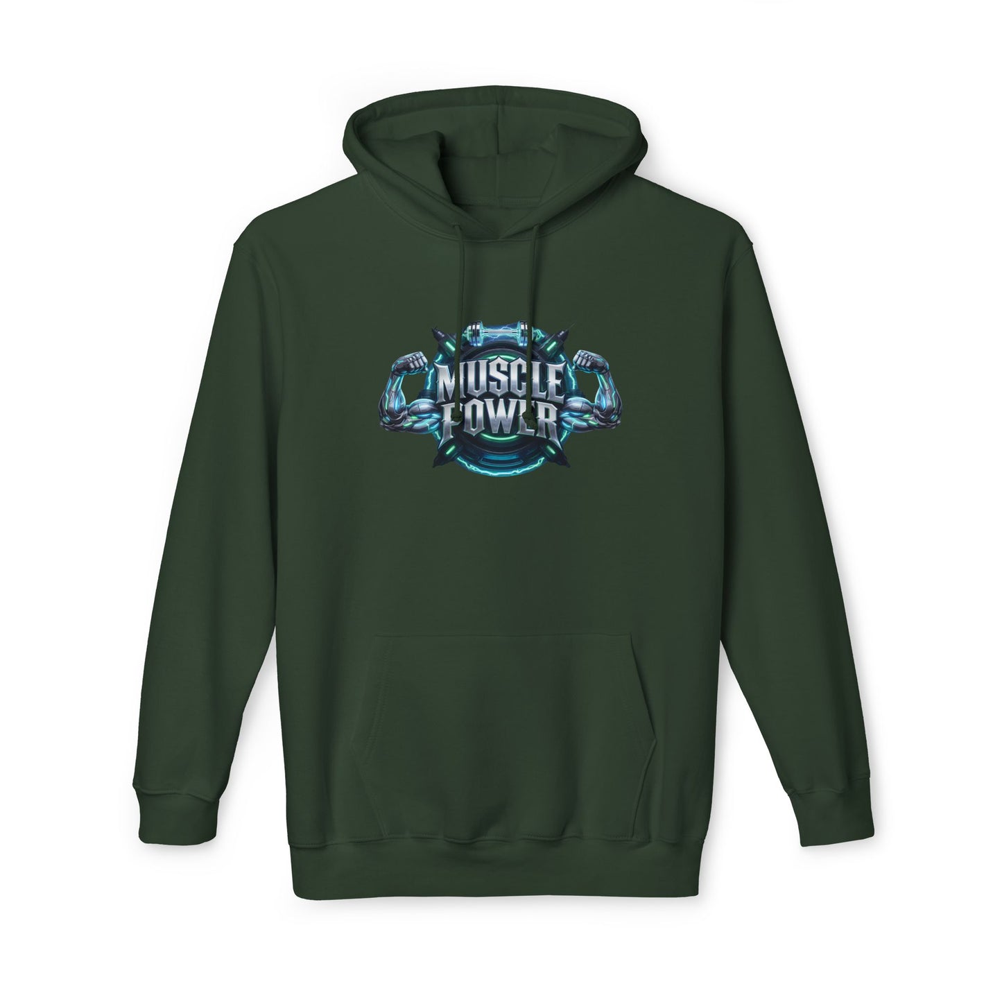 Muscle Power Hoodie — Graphic Gym Workout Pullover