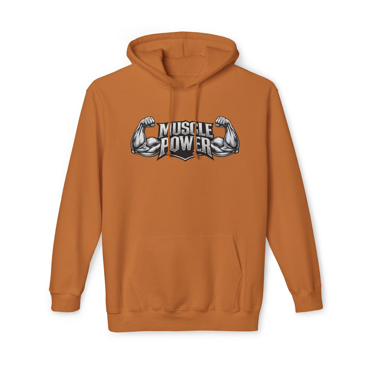 Muscle Power Hoodie — Graphic Gym Workout Pullover