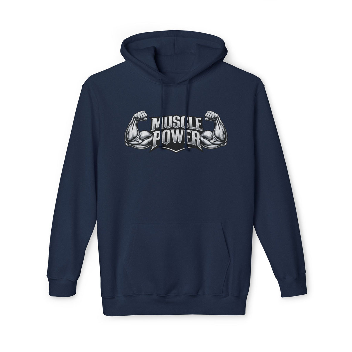 Muscle Power Hoodie — Graphic Gym Workout Pullover