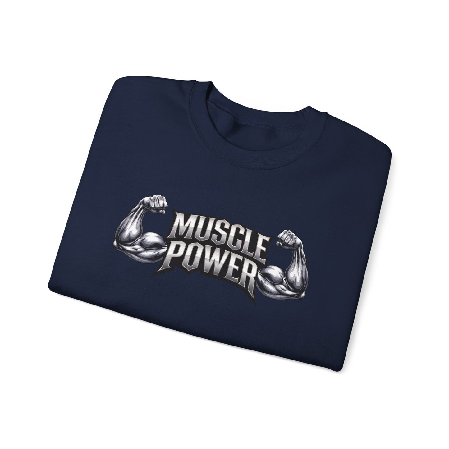 Muscle Power Crewneck Sweatshirt — Gym Fitness Pullover