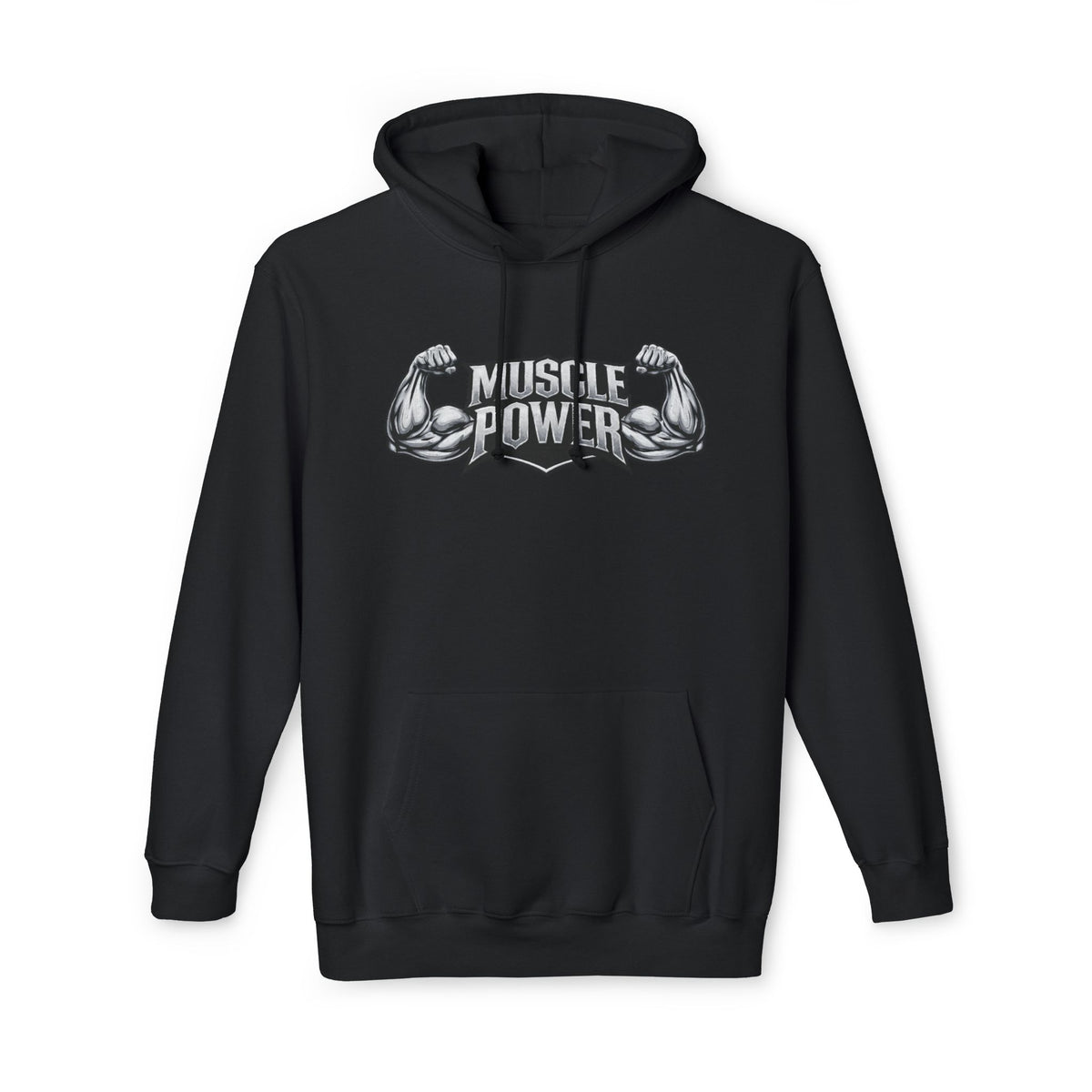 Muscle Power Hoodie — Graphic Gym Workout Pullover