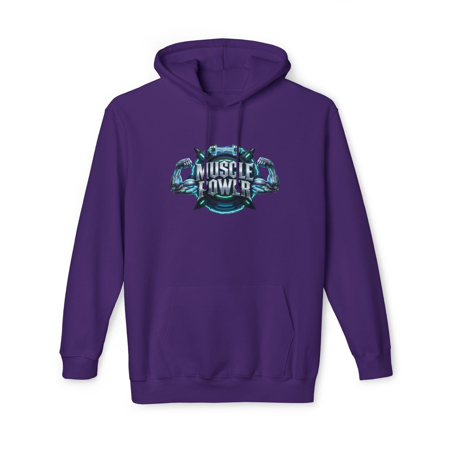 Muscle Power Hoodie — Graphic Gym Workout Pullover
