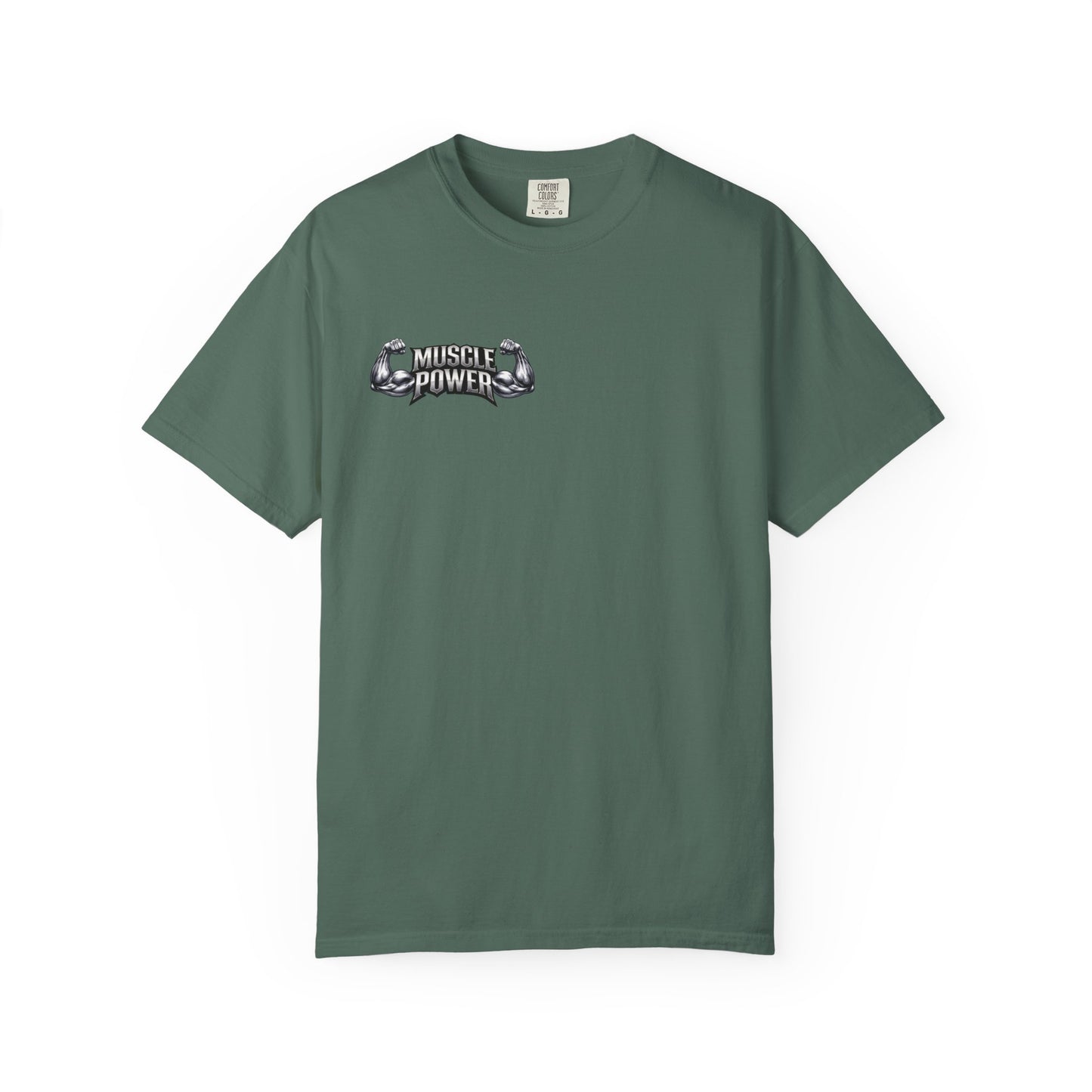 Muscle Power Graphic T-Shirt — Gym Fitness Tee with 'Muscle Power' Design