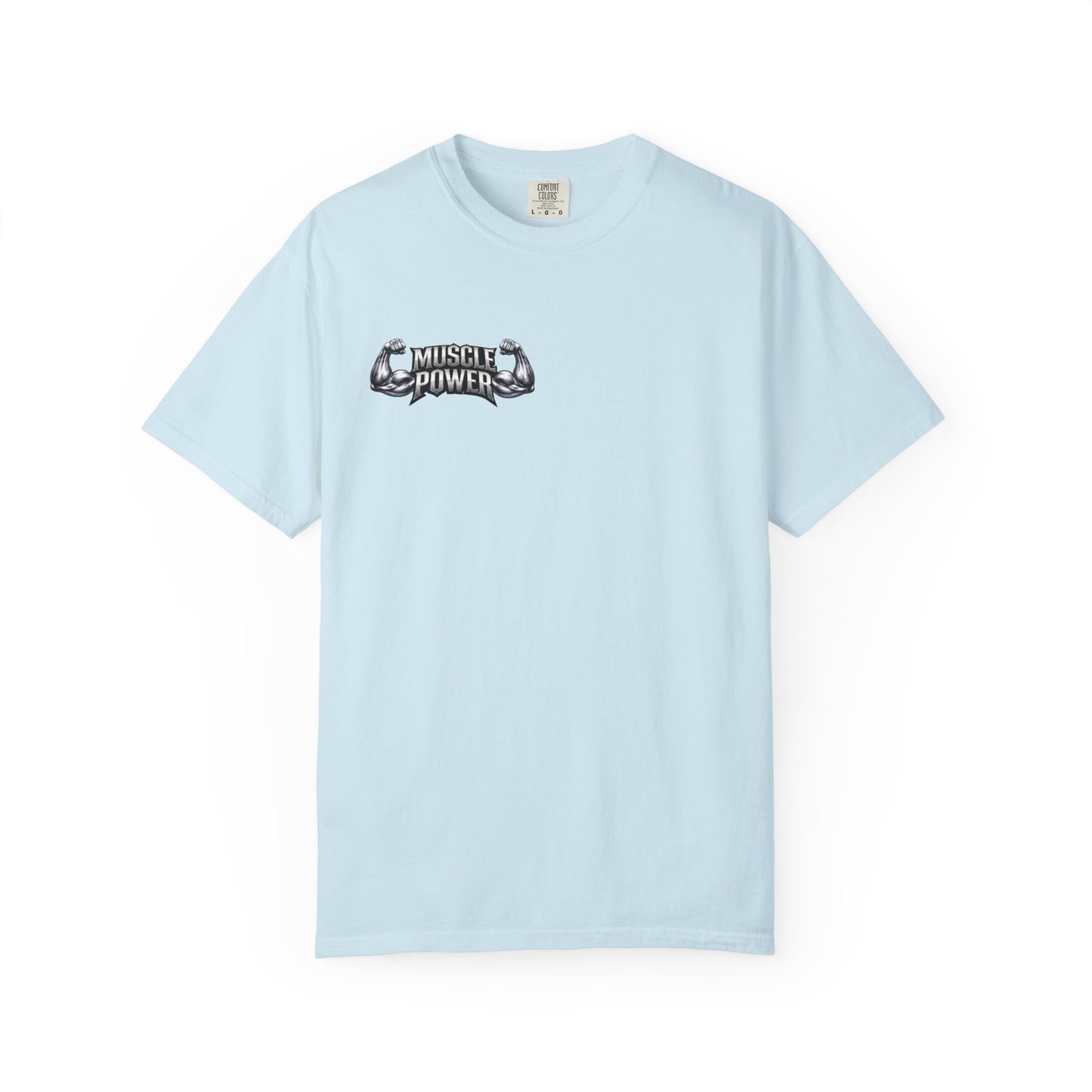 Muscle Power Graphic T-Shirt — Gym Fitness Tee with 'Muscle Power' Design