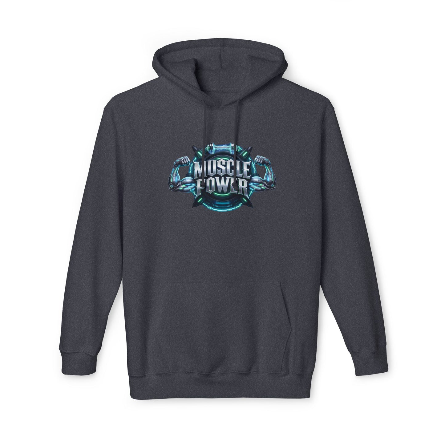 Muscle Power Hoodie — Graphic Gym Workout Pullover