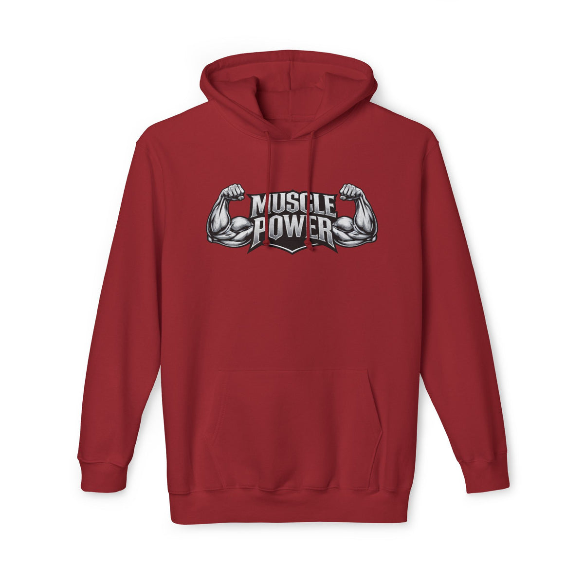 Muscle Power Hoodie — Graphic Gym Workout Pullover
