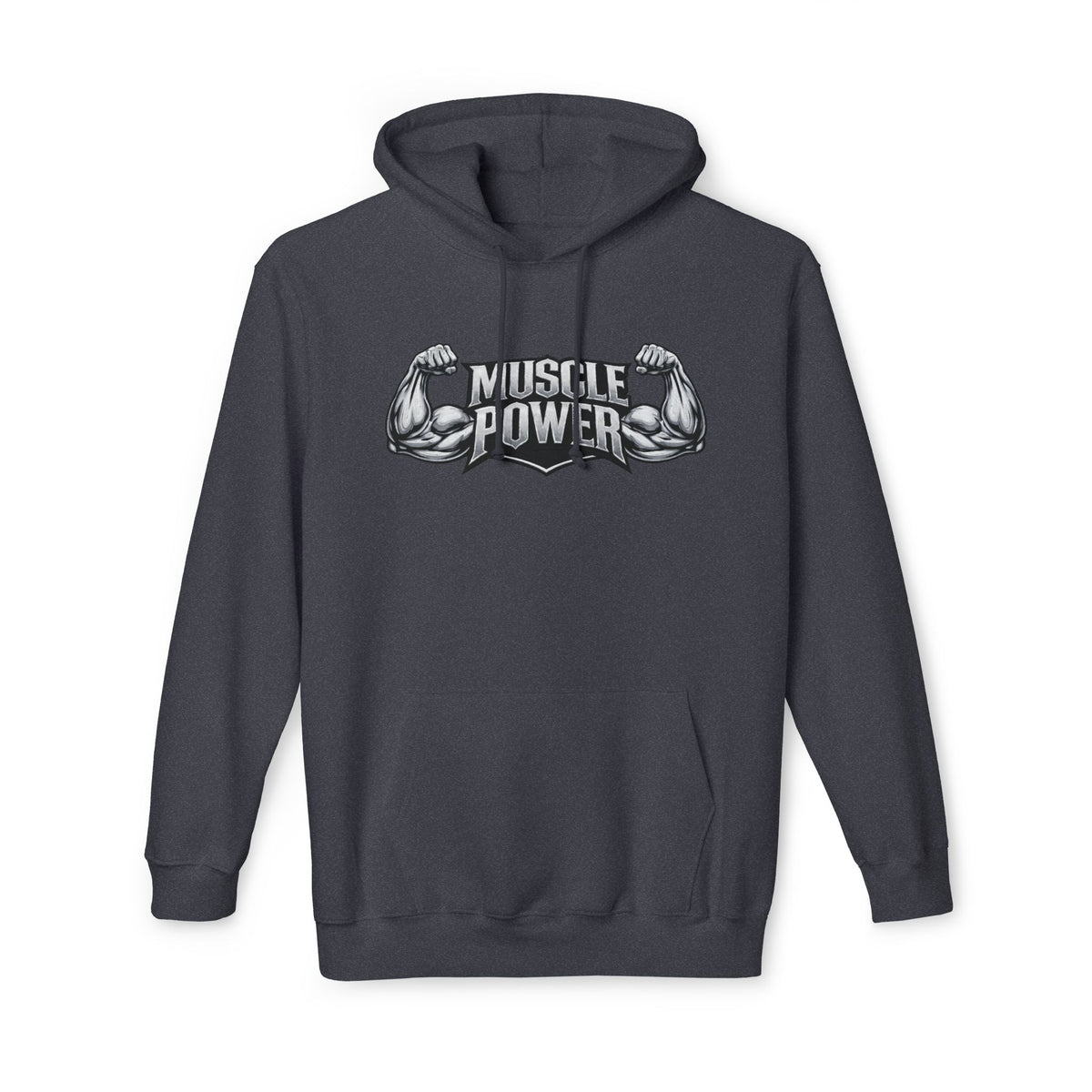 Muscle Power Hoodie — Graphic Gym Workout Pullover