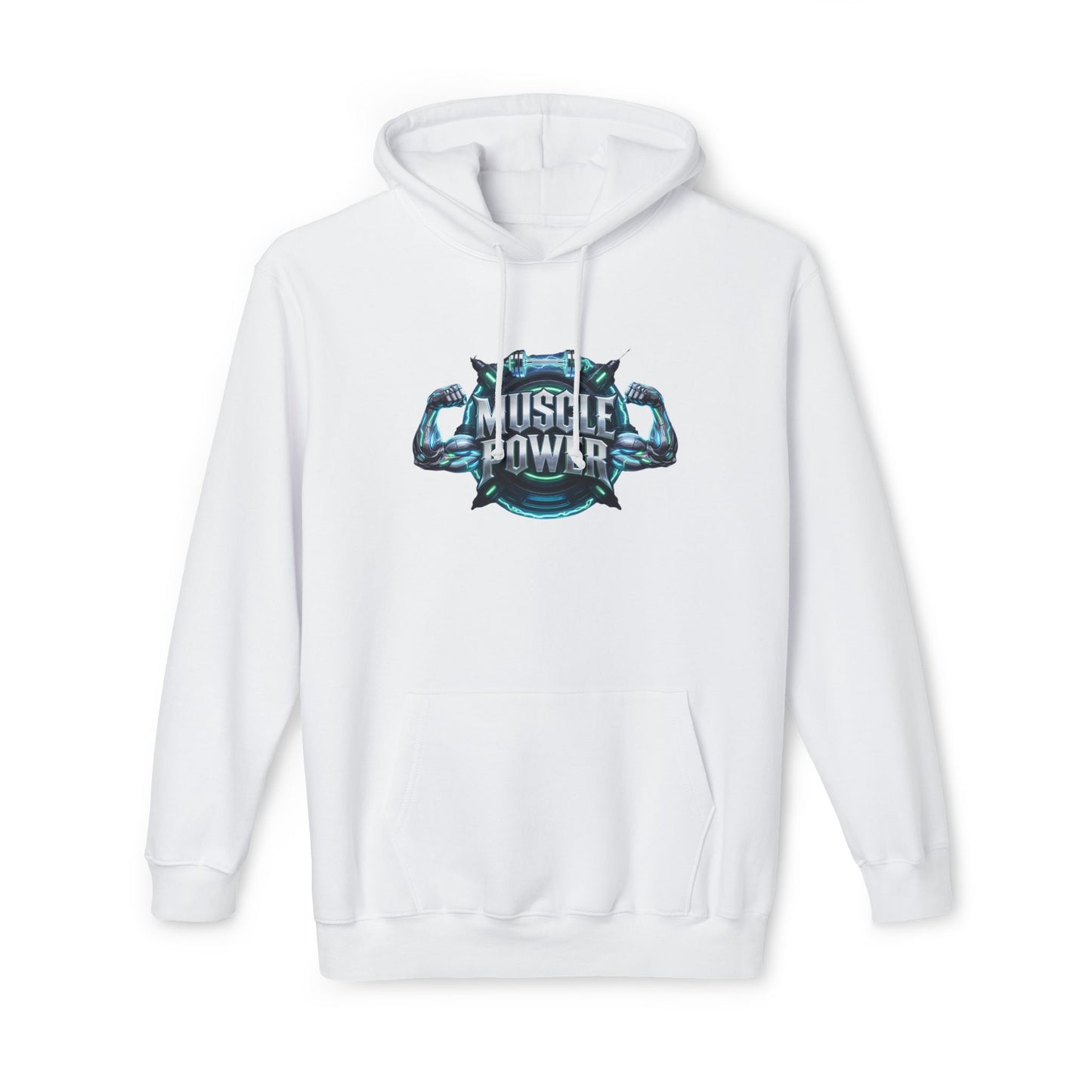 Muscle Power Hoodie — Graphic Gym Workout Pullover