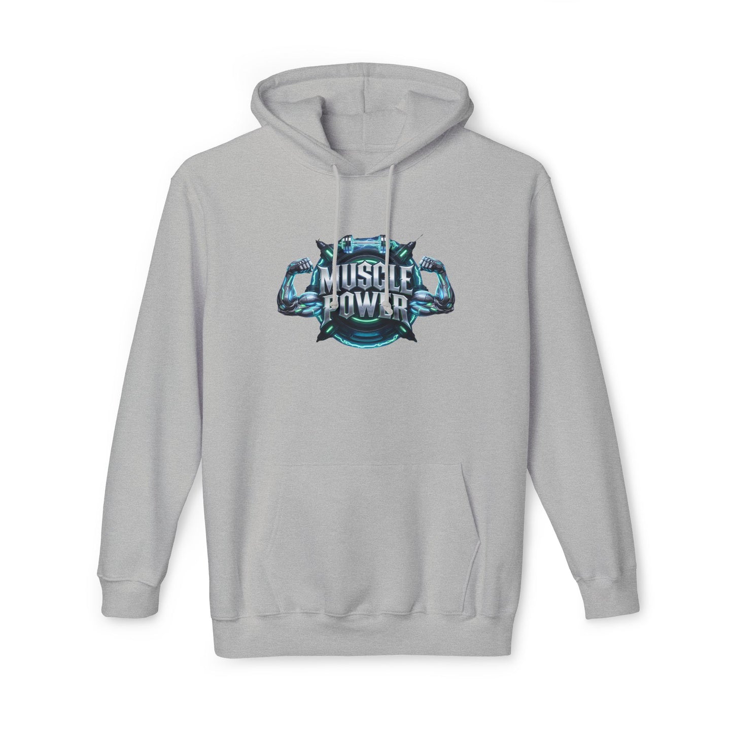 Muscle Power Hoodie — Graphic Gym Workout Pullover