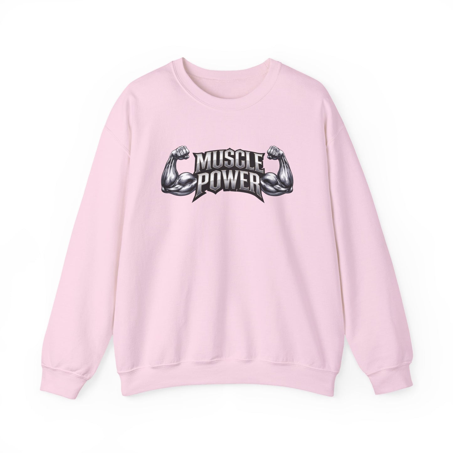Muscle Power Crewneck Sweatshirt — Gym Fitness Pullover