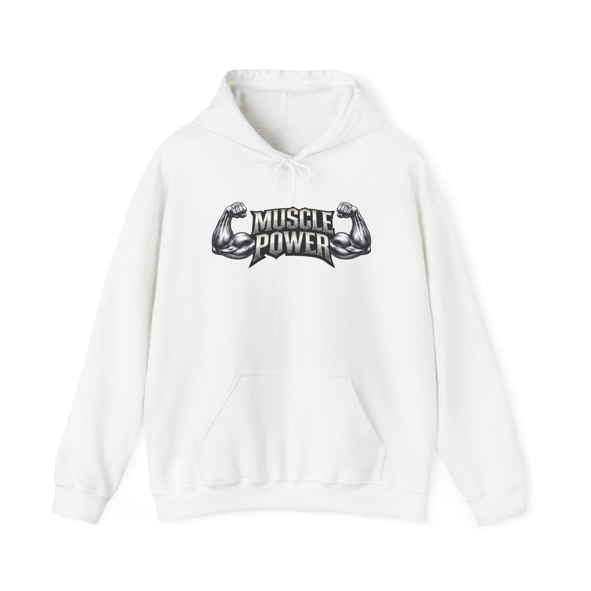 Minimal White Hoodie — Subtle Embossed Design Hooded Sweatshirt