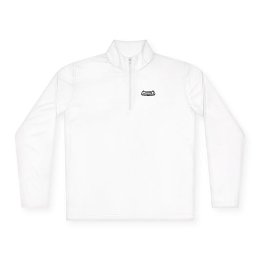 Retro Camper Quarter-Zip Pullover – Small Chest Graphic