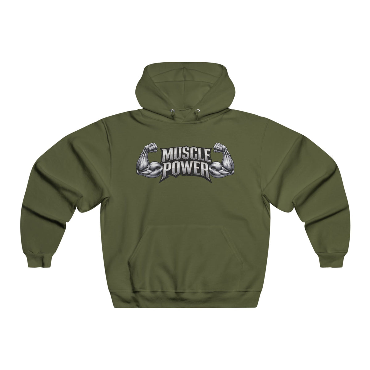Muscle Power Hoodie — Men’s Gym Strength Pullover