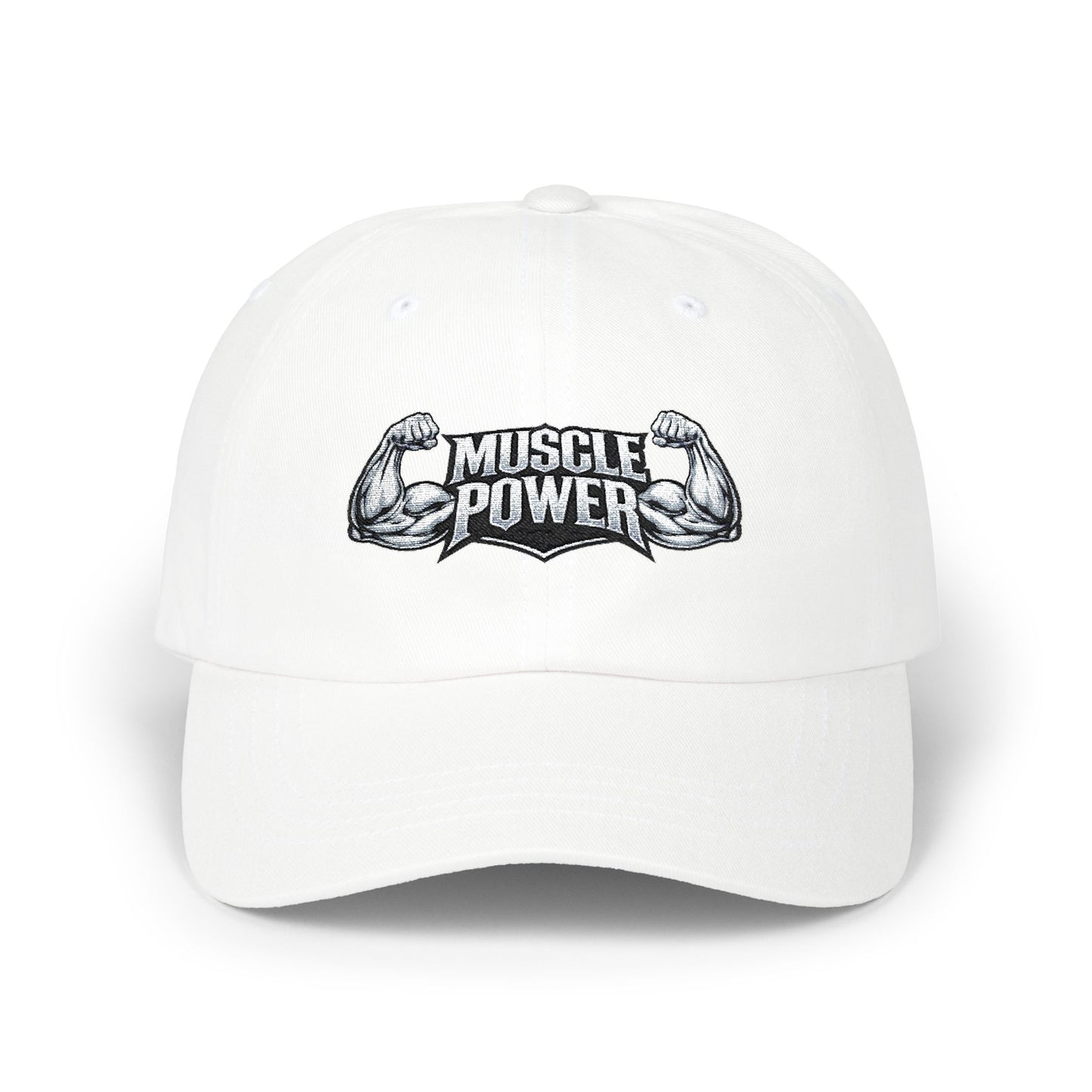 Muscle Power Dad Cap — Embroidered Fitness Baseball Hat