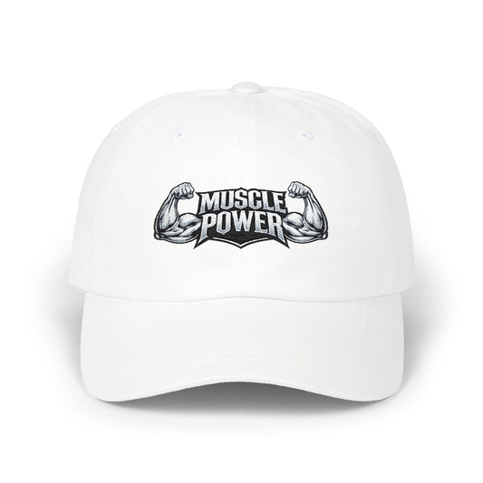 Muscle Power Dad Cap — Embroidered Fitness Baseball Hat