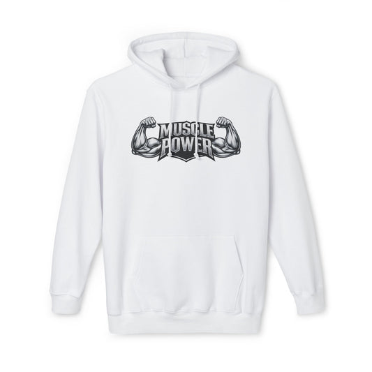 Muscle Power Hoodie — Graphic Gym Workout Pullover