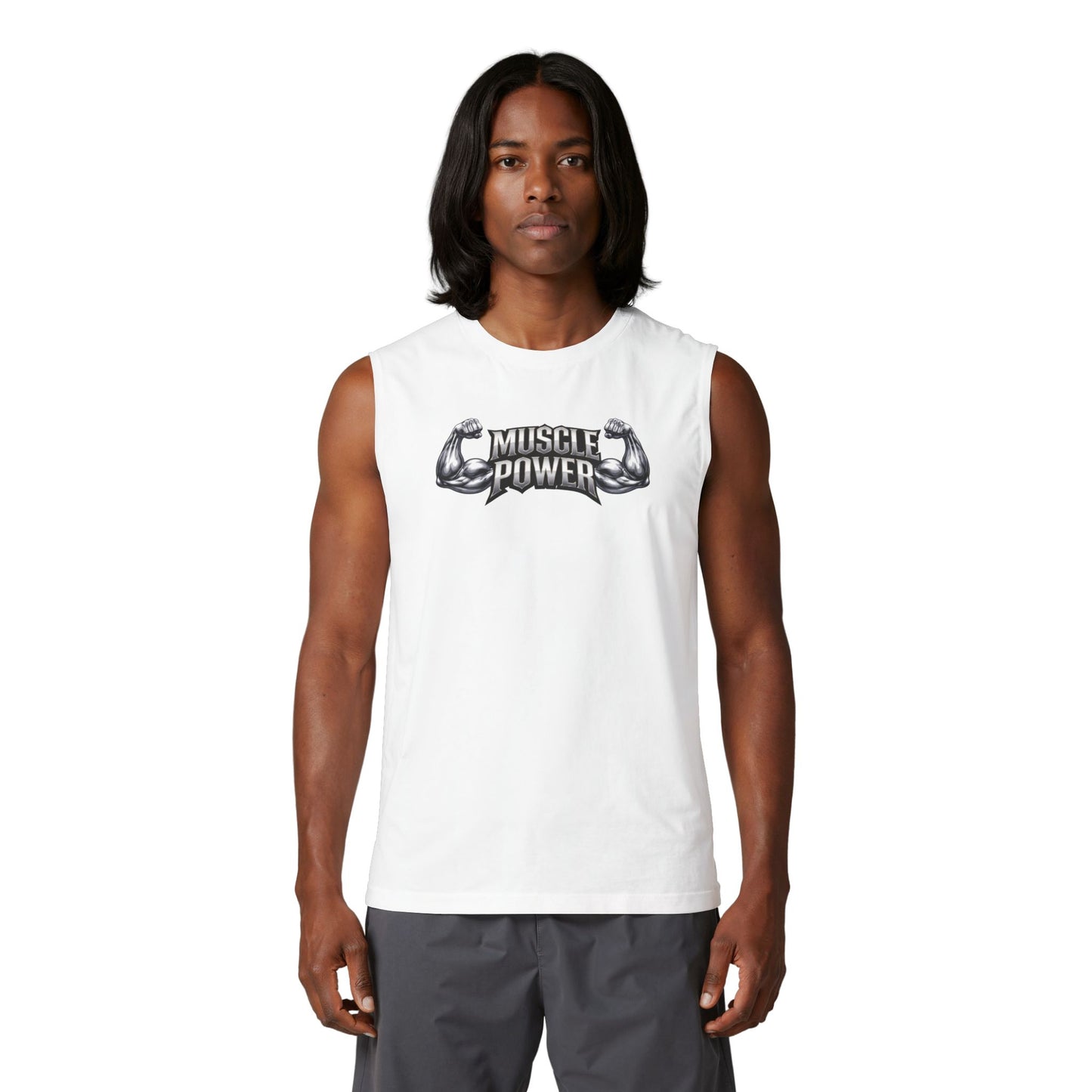Muscle Power Tank Top — Gym Workout Sleeveless Tee