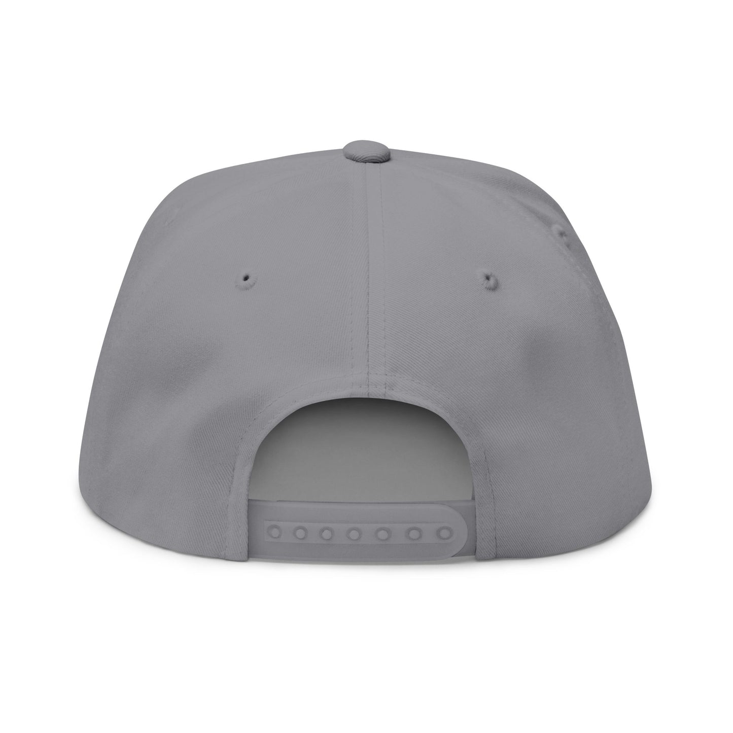 Flat Bill Cap — Hustle Power Embroidered Snapback