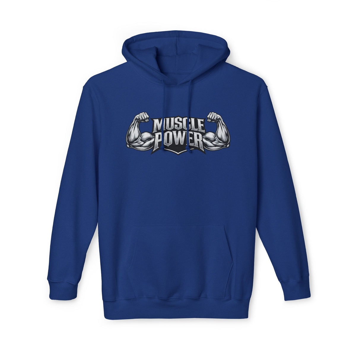 Muscle Power Hoodie — Graphic Gym Workout Pullover
