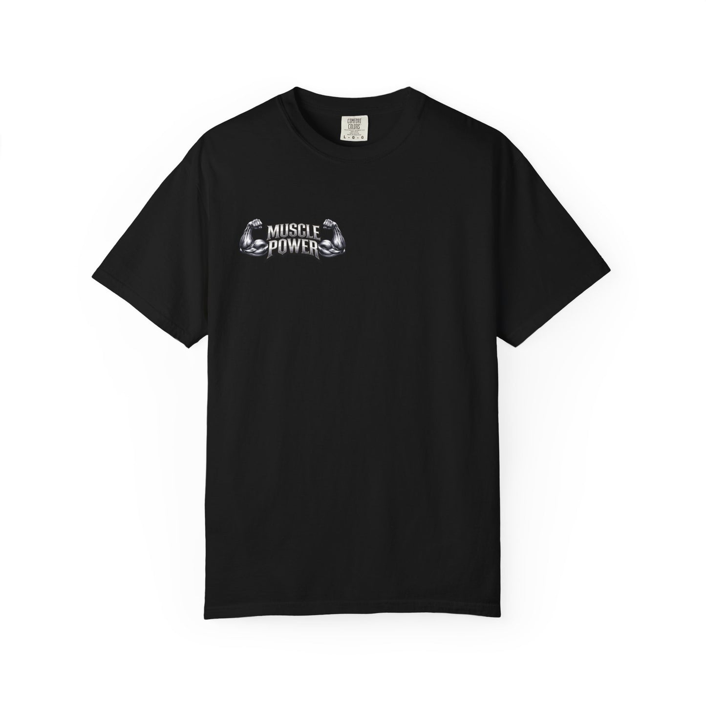 Muscle Power Graphic T-Shirt — Gym Fitness Tee with 'Muscle Power' Design