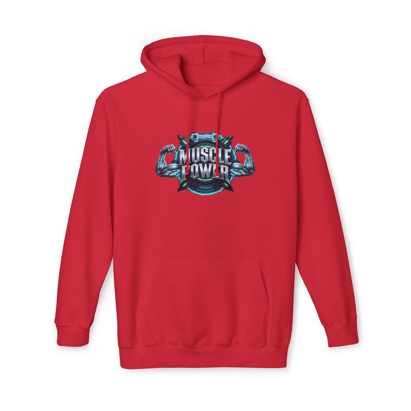 Muscle Power Hoodie — Graphic Gym Workout Pullover