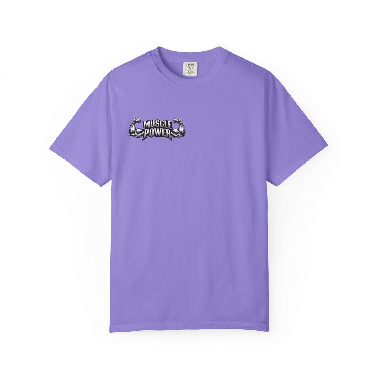Muscle Power Graphic T-Shirt — Gym Fitness Tee with 'Muscle Power' Design