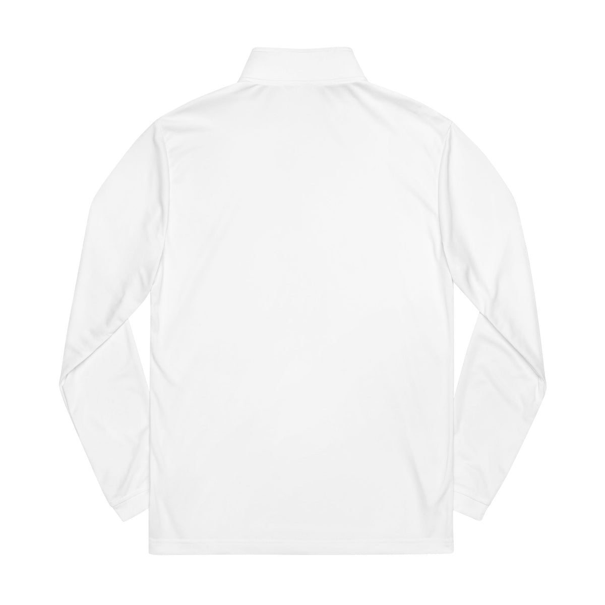 Embroidered Quarter-Zip Pullover – White Performance Adidas Style