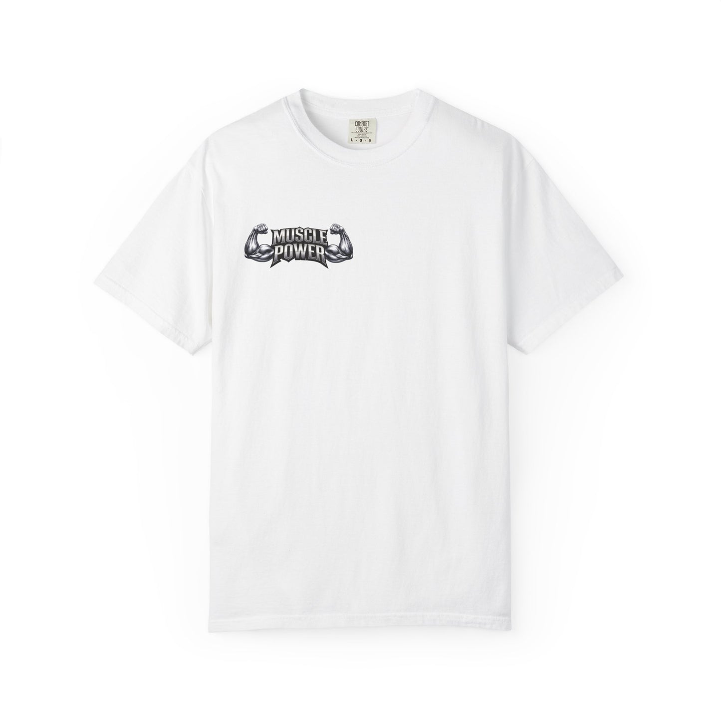 Muscle Power Graphic T-Shirt — Gym Fitness Tee with 'Muscle Power' Design