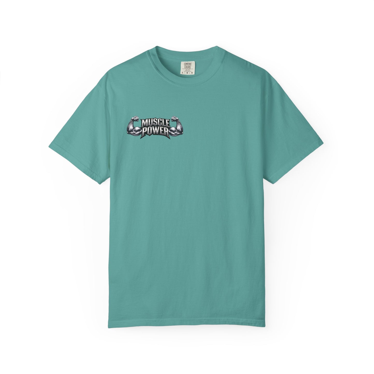 Muscle Power Graphic T-Shirt — Gym Fitness Tee with 'Muscle Power' Design