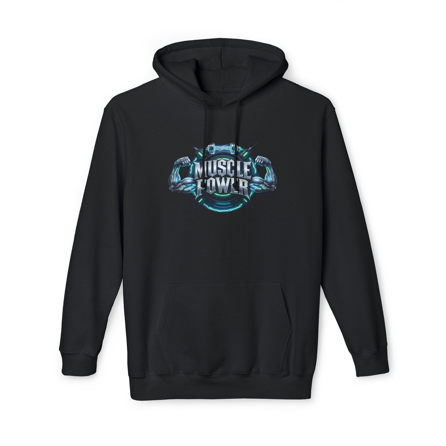 Muscle Power Hoodie — Graphic Gym Workout Pullover
