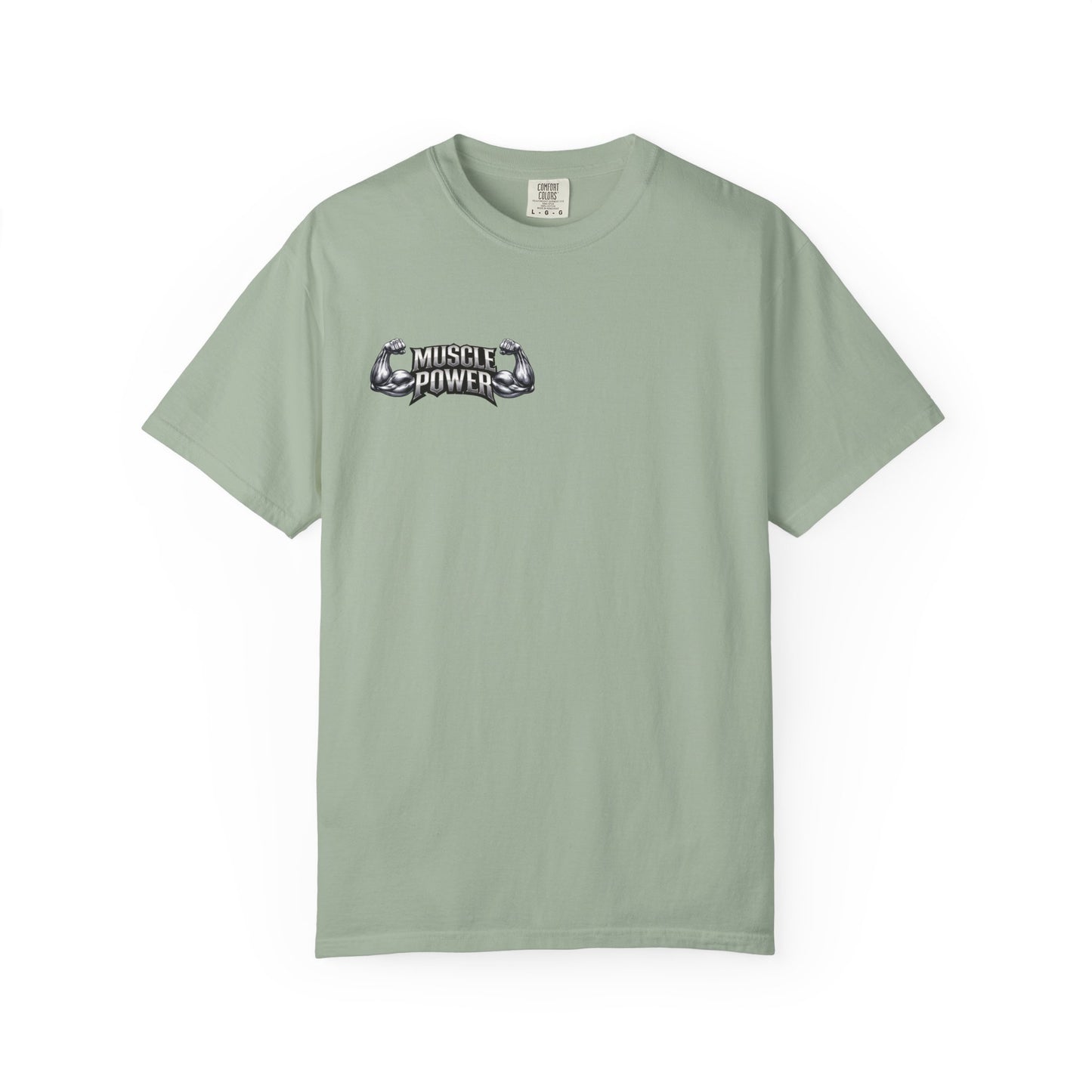 Muscle Power Graphic T-Shirt — Gym Fitness Tee with 'Muscle Power' Design