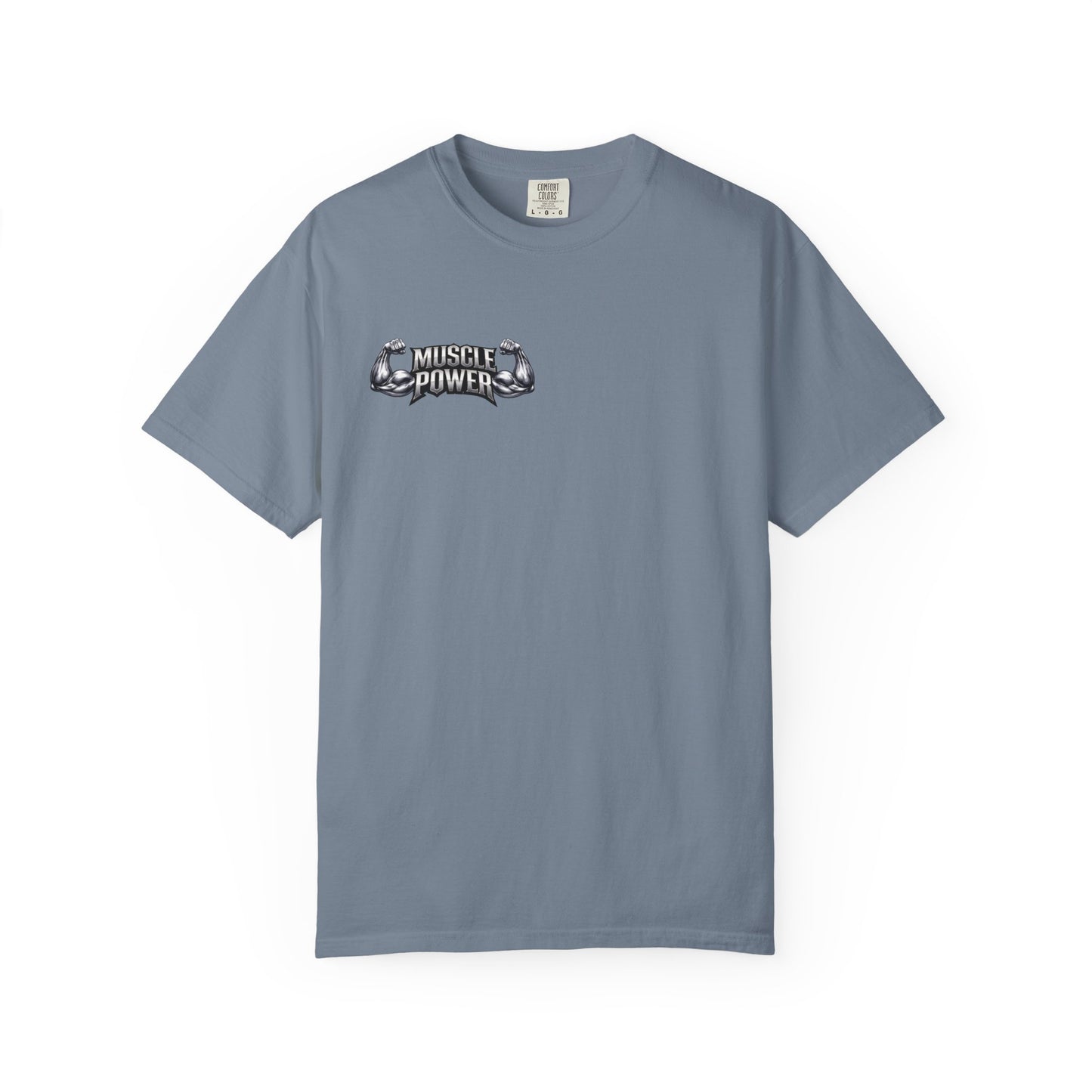 Muscle Power Graphic T-Shirt — Gym Fitness Tee with 'Muscle Power' Design