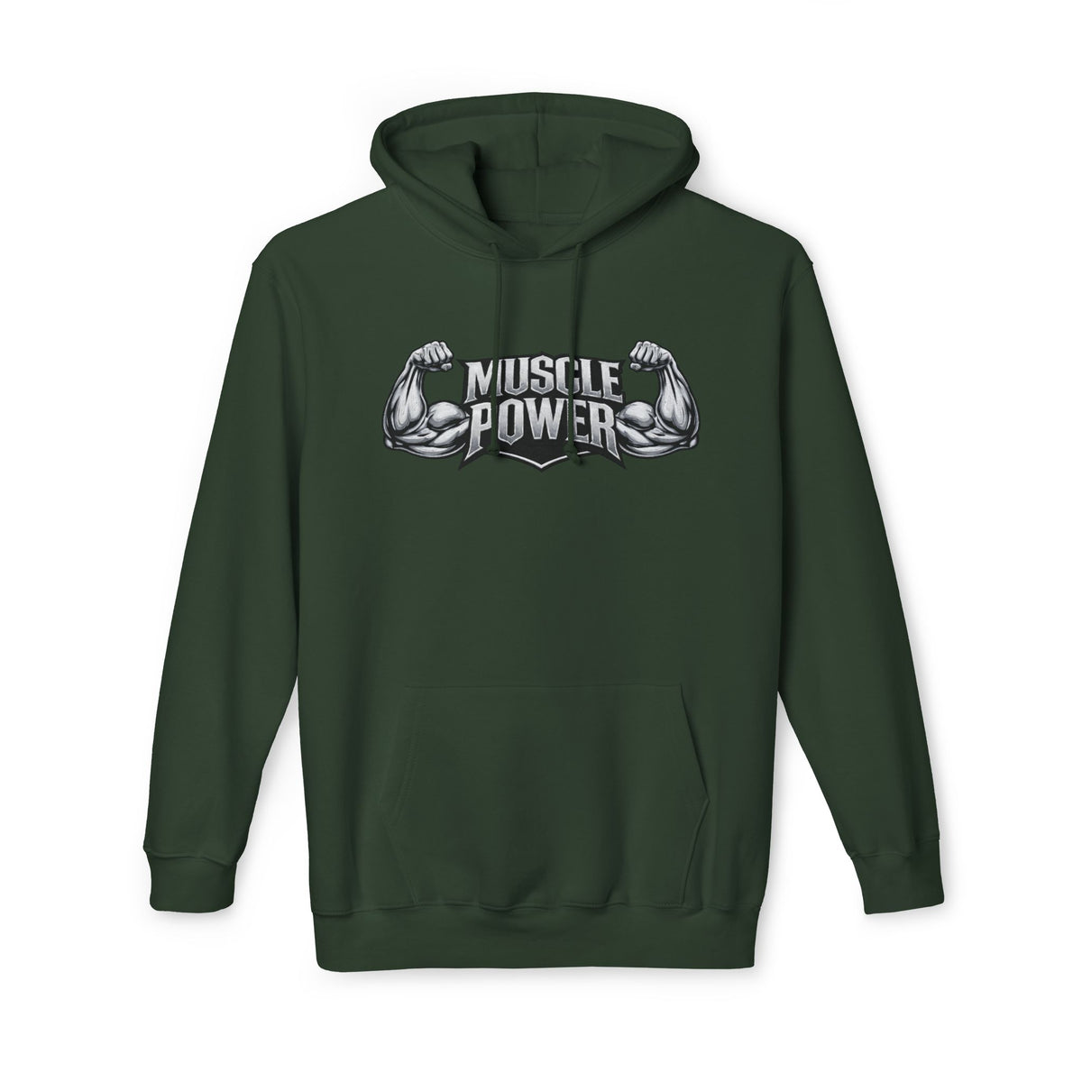 Muscle Power Hoodie — Graphic Gym Workout Pullover