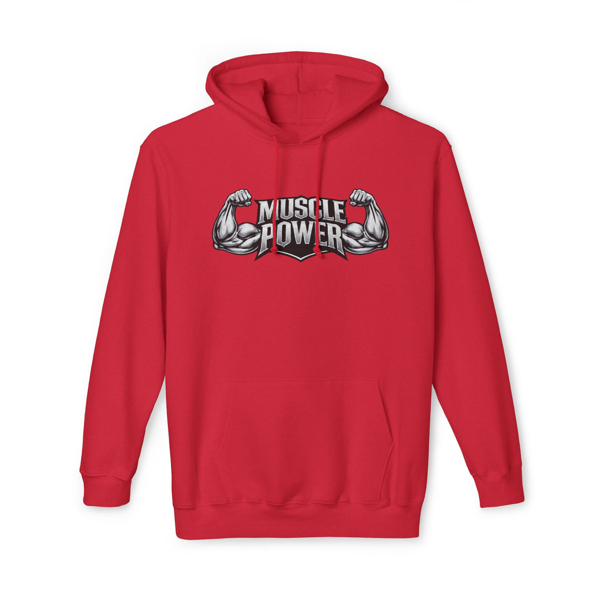 Muscle Power Hoodie — Graphic Gym Workout Pullover