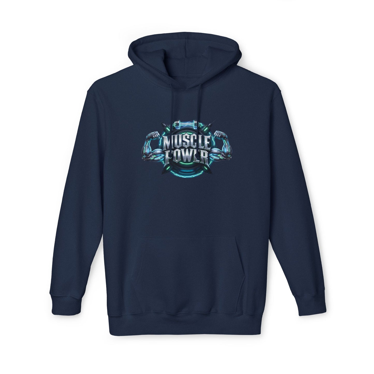 Muscle Power Hoodie — Graphic Gym Workout Pullover