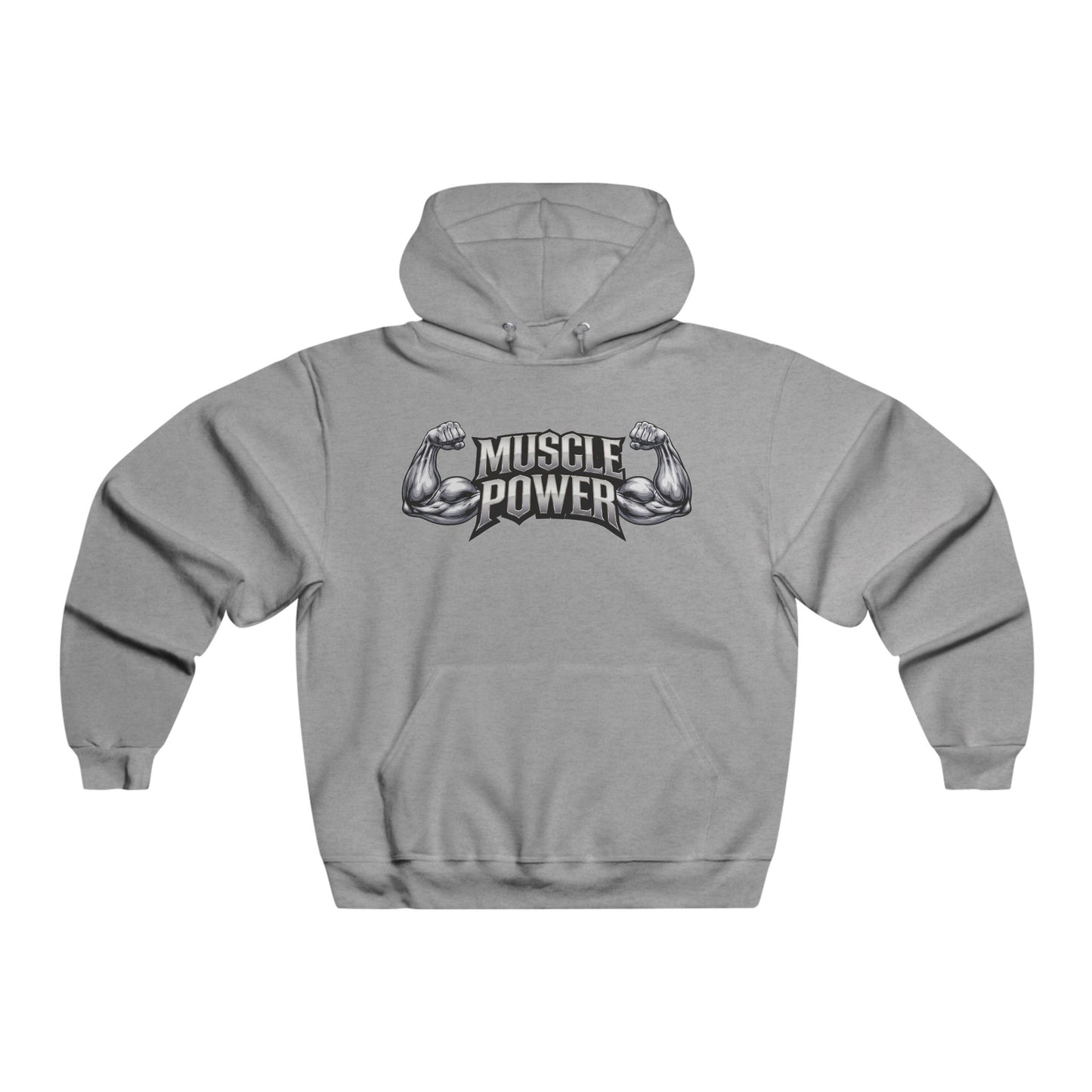 Muscle Power Hoodie — Men’s Gym Strength Pullover