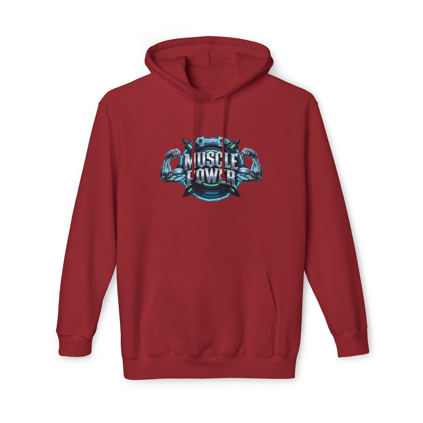 Muscle Power Hoodie — Graphic Gym Workout Pullover