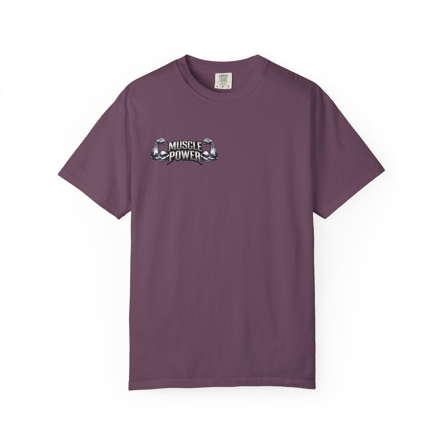 Muscle Power Graphic T-Shirt — Gym Fitness Tee with 'Muscle Power' Design