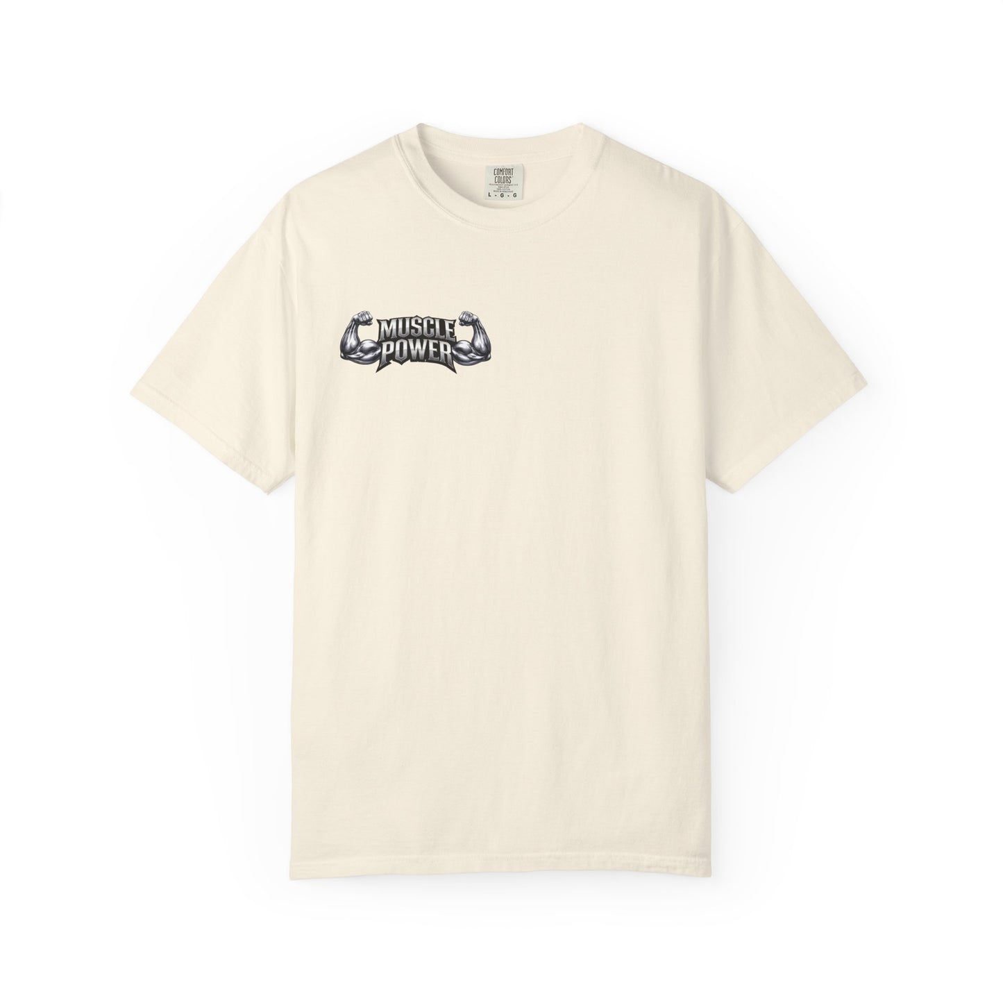 Muscle Power Graphic T-Shirt — Gym Fitness Tee with 'Muscle Power' Design