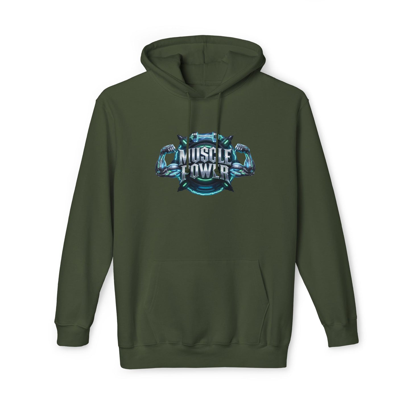 Muscle Power Hoodie — Graphic Gym Workout Pullover
