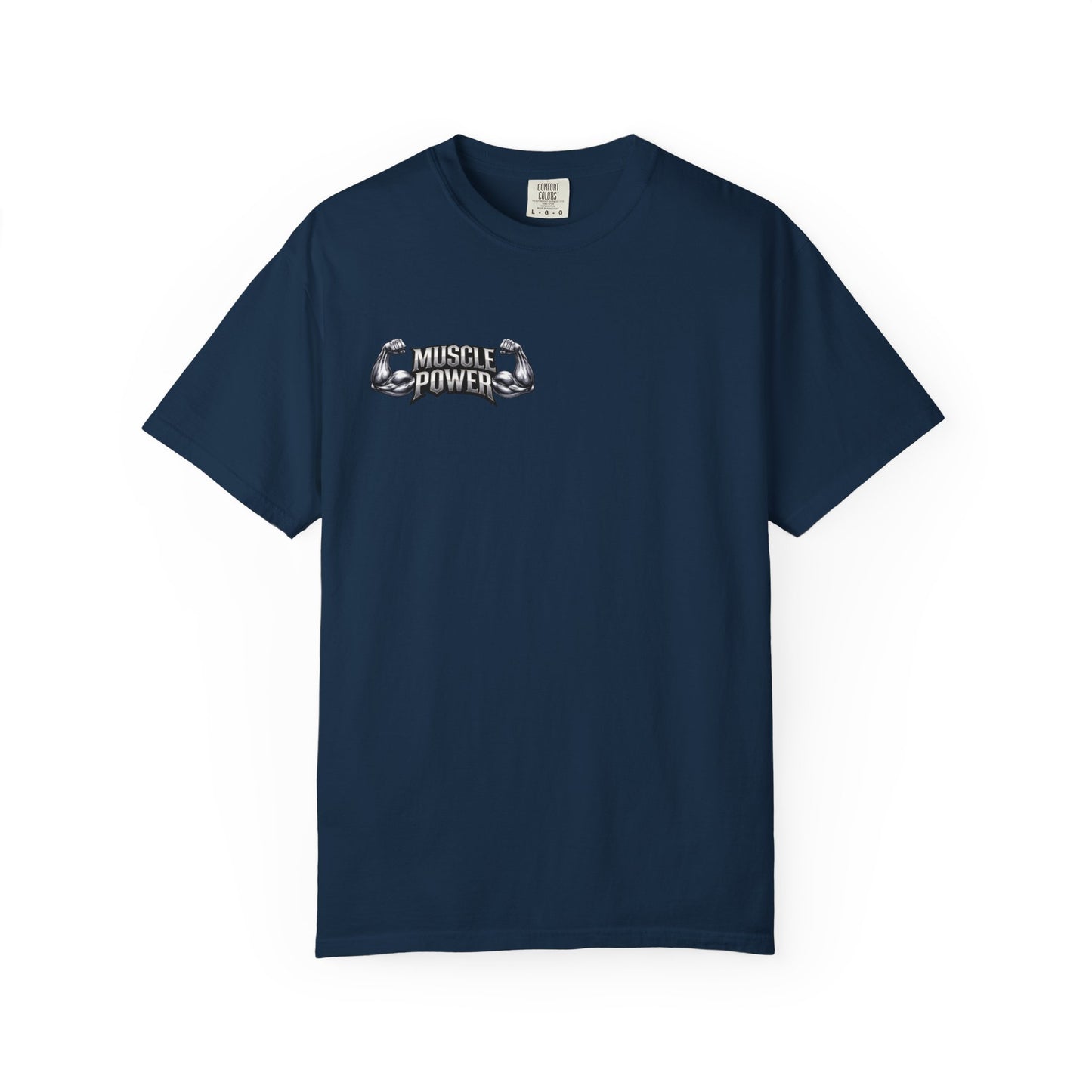 Muscle Power Graphic T-Shirt — Gym Fitness Tee with 'Muscle Power' Design