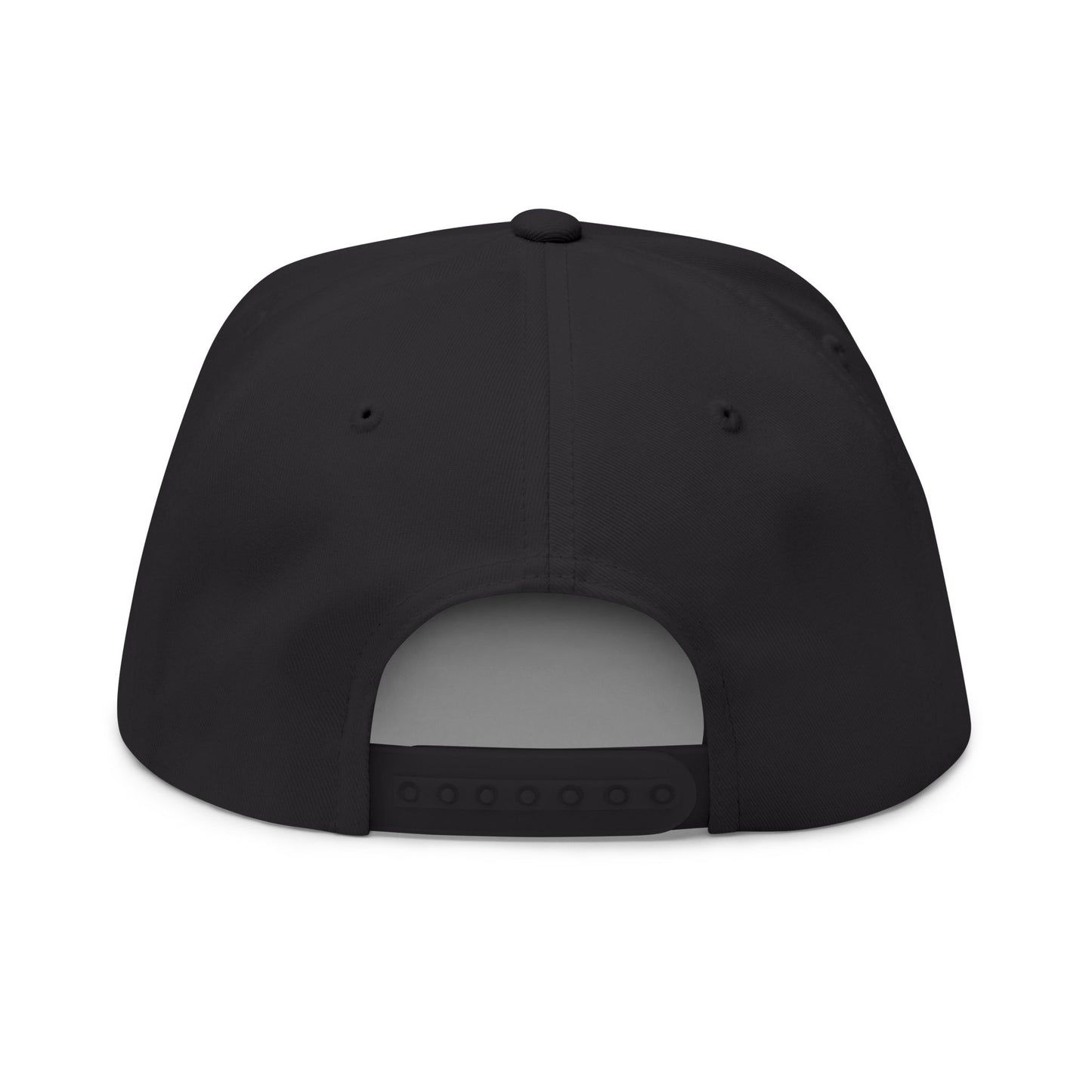 Flat Bill Cap — Hustle Power Embroidered Snapback