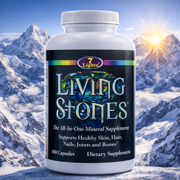 Living Stones Full Spectrum Essential Minerals Dietary Supplement (180 Veggie Capsules) - 30-Day Supply for Complete Daily Nutrient Support