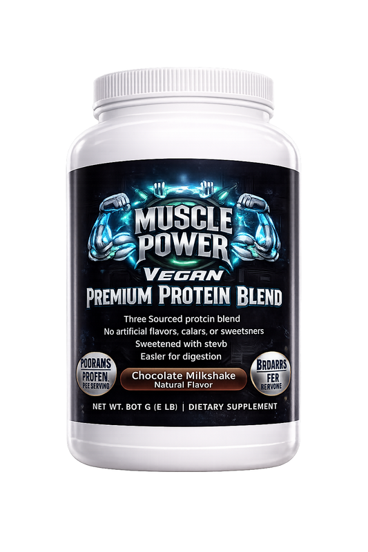 Muscle Power Premium Whey Protein Powder (Chocolate, 2 lbs) - Micronized Muscle Building Supplement for Gym Workout Growth & Recovery