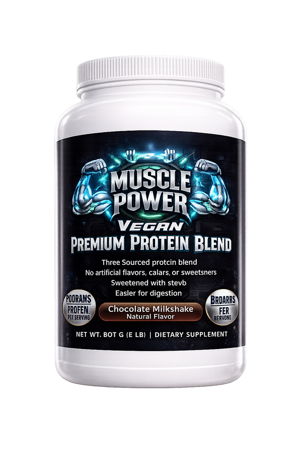 Muscle Power Premium Whey Protein Powder (Chocolate, 2 lbs) - Micronized Muscle Building Supplement for Gym Workout Growth & Recovery