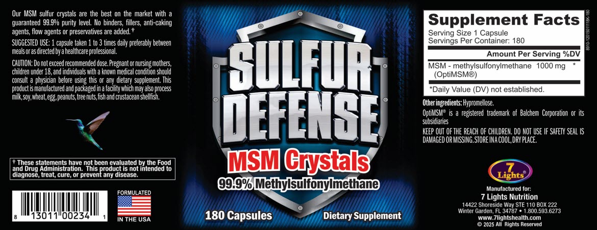 Muscle Power Sulfur Defense & Living Stones Mineral Dietary Supplement Combo Kit for Immune & Cellular Health