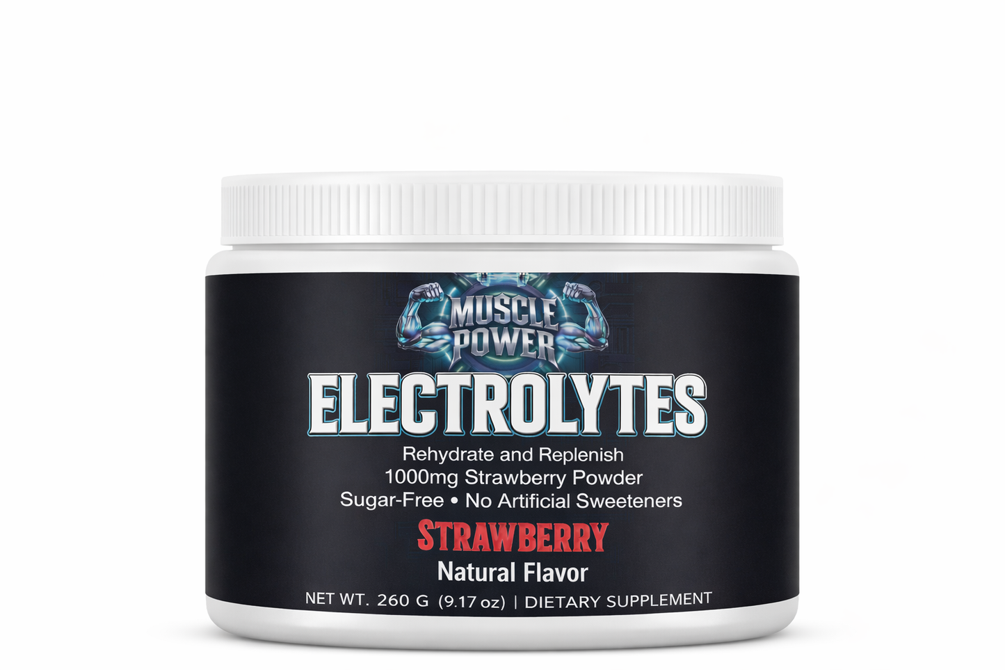 Muscle Power Advanced Electrolytes & Pure Creatine Monohydrate Powder Combo Kit (500g) - Ultimate Gym Workout Performance & Recovery Stack